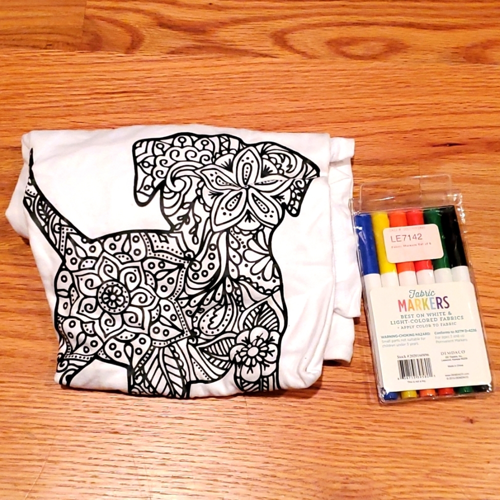 Color your own tshirt M brand new